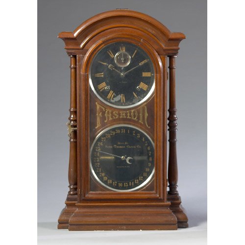 Seth Thomas Fashion No. 6 Calendar Shelf Clock, — Antique Clocks Price Guide