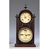 HB Horton Patent Walnut Ithaca Shelf Library Calendar Clock,