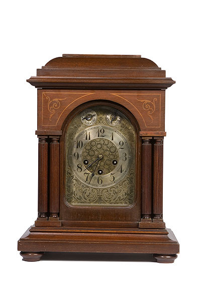 Inlaid Chiming Bracket Clock by Winterhalder &amp; Hofmeier, — Antique Clocks Price Guide