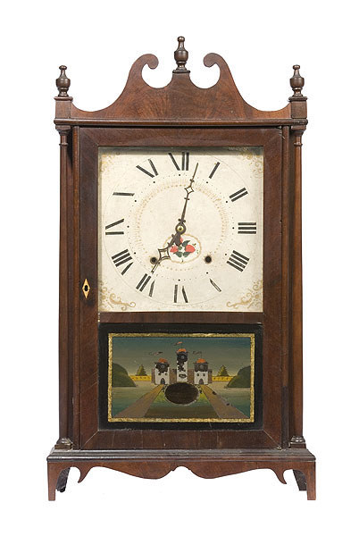 Seth Thomas Pillar &amp; Scroll Clock with Patent Terry Movement, — Antique Clocks Price Guide