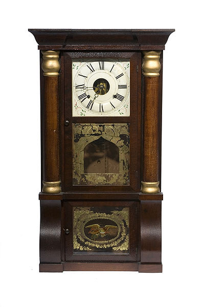 Seth Thomas Two-Tiered Half Column Shelf Clock, — Antique Clocks Price Guide