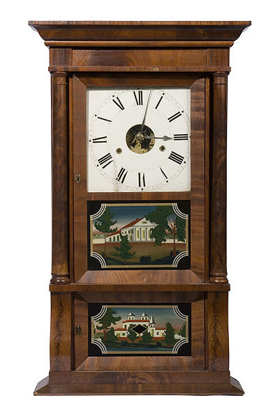 William Orton Prestons &amp; Co. Triple Decker Full Column Clock, — Antique Clocks Price Guide