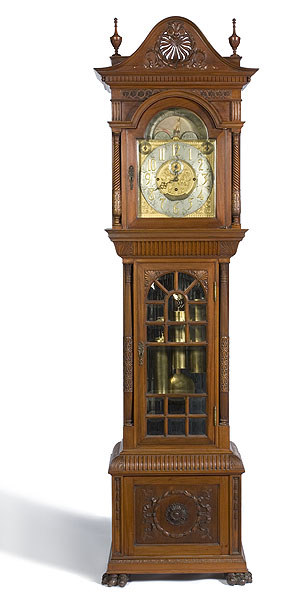 Durfee Pattern No. 5, Cherry Tall Case Clock, — Antique Clocks Price Guide