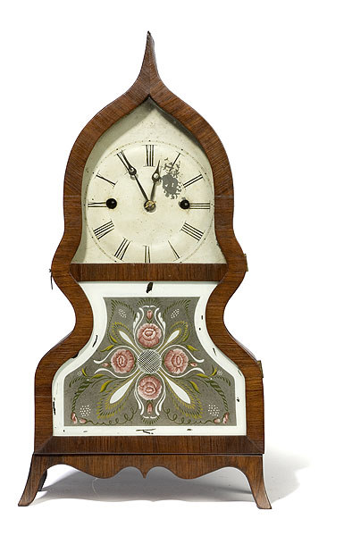 J.C. Brown/Forestville Rosewood Acorn Shelf Clock, — Antique Clocks Price Guide