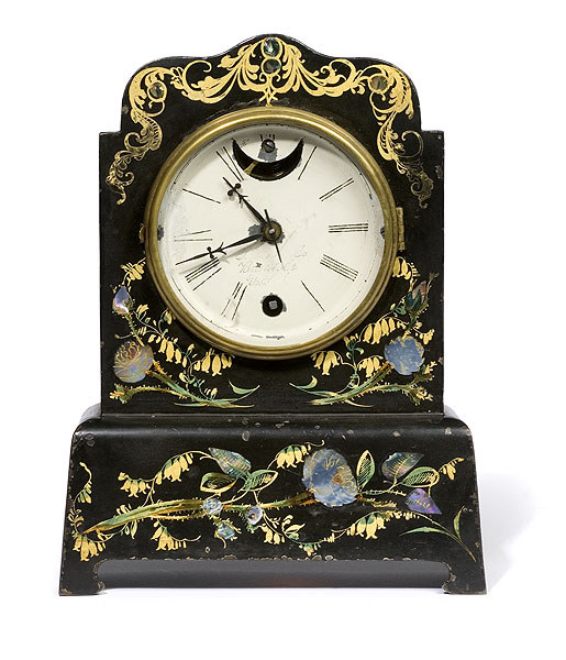 Scarce Terry, Jerome, Beerwell Iron Shelf Clock, — Antique Clocks Price Guide