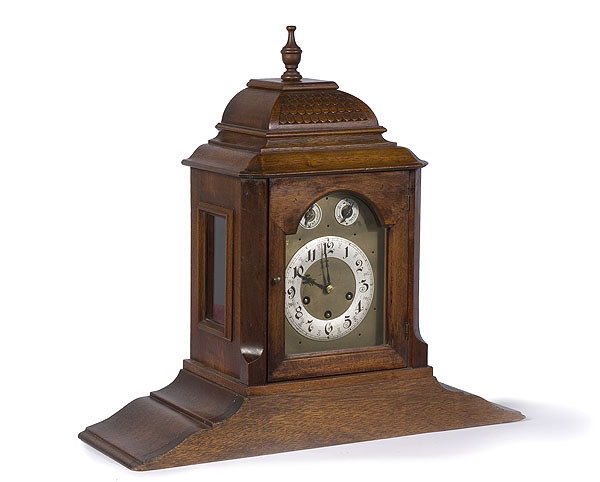 Large German Bracket Clock, — Antique Clocks Price Guide