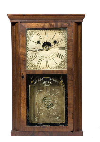 Silas B. Terry Rosewood Long Drop Regulator Cl Massachusetts Cherry Tall Case Clock, — Antique Clocks Price Guide