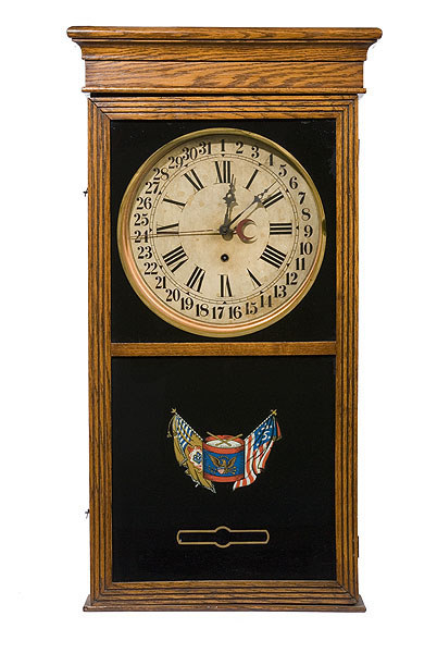 Sessions Regulator No. 2 Oak Calendar Clock, — Antique Clocks Price Guide