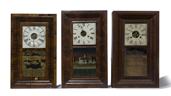 Uncatalogued Lot: Three Ogee Clocks, — Antique Clocks Price Guide