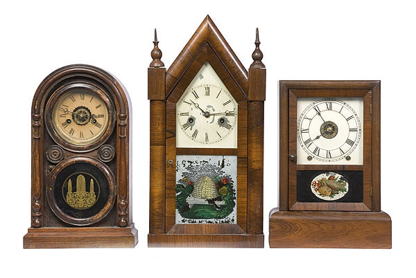 Uncatalogued Lot: Three 19th Century American Shelf Clocks, — Antique Clocks Price Guide
