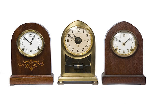Uncatalogued Lot: Three Beehive Form Clocks, — Antique Clocks Price Guide
