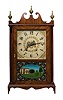 Eli Terry & Sons Pillar & Scroll Wooden Works Clock,