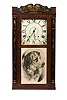 Seth Thomas Wooden Works Stenciled Half Column Clock,