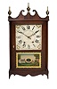 Eli Terry Jr. Wooden Works Pillar & Scroll Clock,