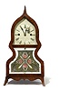 J.C. Brown/Forestville Rosewood Acorn Shelf Clock,