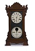 Ithaca Mantle Index No. 17 Double Dial Calendar Clock,