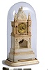 Wonderful Carved European Alabaster Architectural Clock,