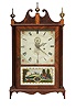 Scarce Open Escapement Pillar & Scroll Clock,