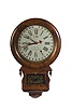Ansonia Brass & Copper Co. Rosewood Drop Regulator Calendar Clock,