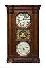 Early Seth Thomas Double Dial Parlor Calendar Clock,