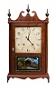 E. Terry & Sons Wooden Works Pillar & Scroll Clock,