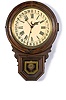 Ingraham Dew Drop Hanging Calendar Clock,