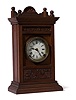 Fine Carved Aesthetic Movement Terry Clock Co. Mahogany Shelf Clock,