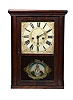 Eli Terry Jr. & Co. Mahogany Half Column Shelf Clock,