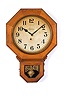Ingraham Luster Oak Drop Regulator Clock,
