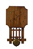 Uncatalogued Lot: Mission Oak Wall Clock,