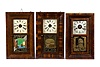 Uncatalogued Lot: Three Ogee Shelf Clocks,