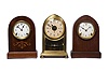 Uncatalogued Lot: Three Beehive Form Clocks,