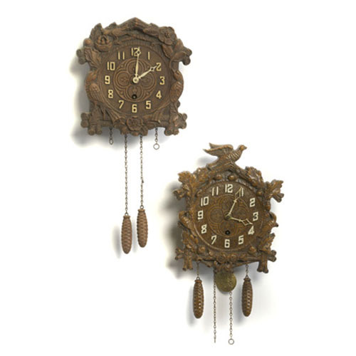 Two Novelty Lux Cuckoo Clocks, — Antique Clocks Price Guide