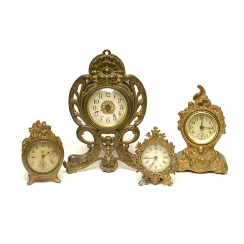 Four Ormolu Novelty Clocks, — Antique Clocks Price Guide