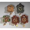 Five Different Lux Novelty Cuckoo Clocks,