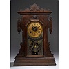 Walnut Victorian Kitchen Clock with Alarm,