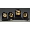 Four Miniature Iron Terry Clock Co. Beehive Clocks,