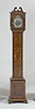 Fine English Burl Walnut Grandmother Clock,