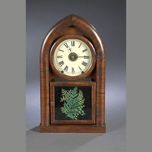 Gothic New Haven Shelf Clock, — Antique Clocks Price Guide