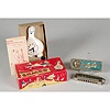 Minevitch Chromatic Harmonica & Shmoo Clock with Boxes,