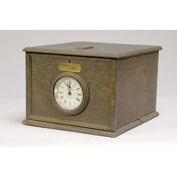 National Clock Co. Wooden Clock, — Antique Clocks Price Guide