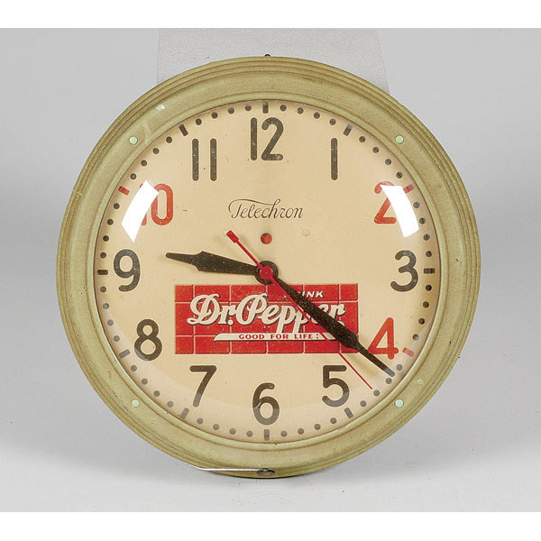 Dr. Pepper Wall Clock, — Antique Clocks Price Guide