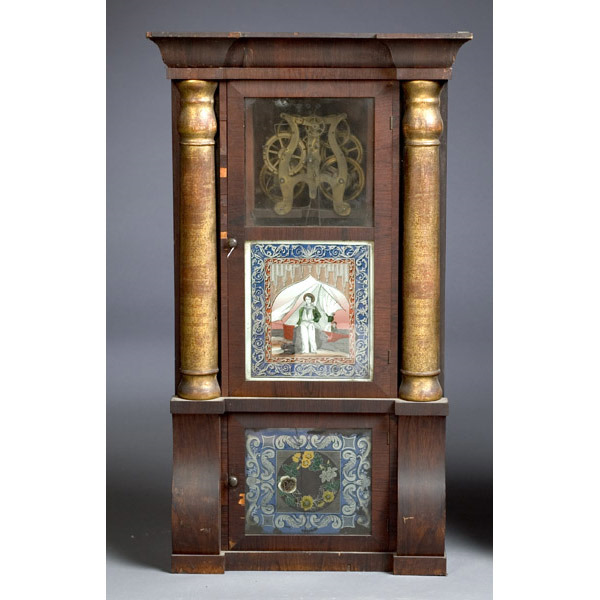 Seth Thomas Triple-Decker Eight-Day Clock, — Antique Clocks Price Guide