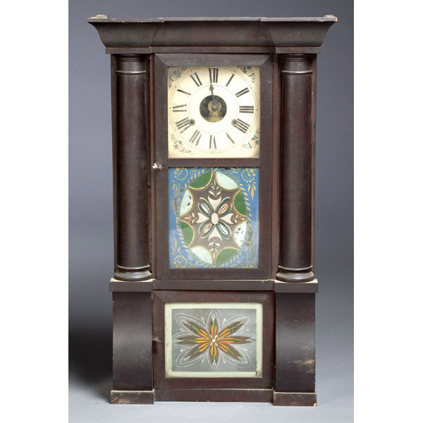 Bridge and Fuller Triple-Decker Eight-Day Clock, — Antique Clocks Price Guide