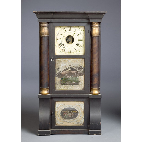 Seth Thomas Triple-Decker Eight-Day Clock, — Antique Clocks Price Guide