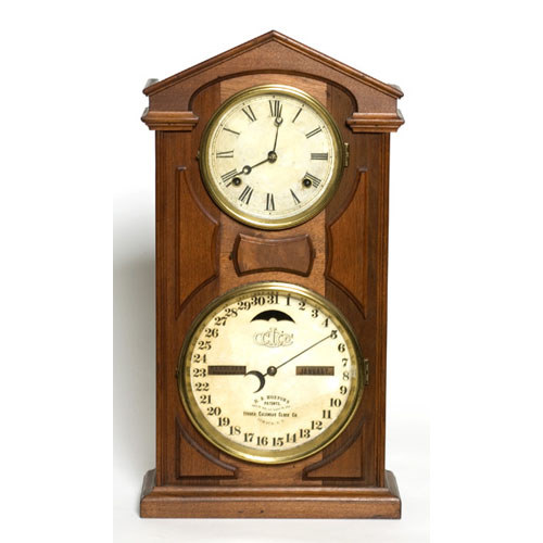 Ithaca No. 7 Double-Dial Calendar Clock, — Antique Clocks Price Guide