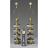 Wedgwood Jasper Table Lamps & Clock,