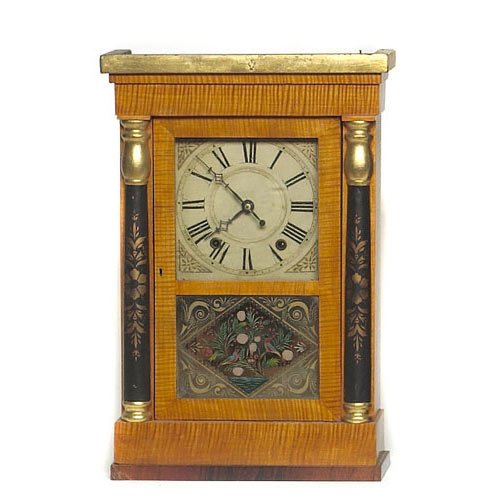Jeromes &amp; Darrow Bristol Ct. Shelf Clock, — Antique Clocks Price Guide