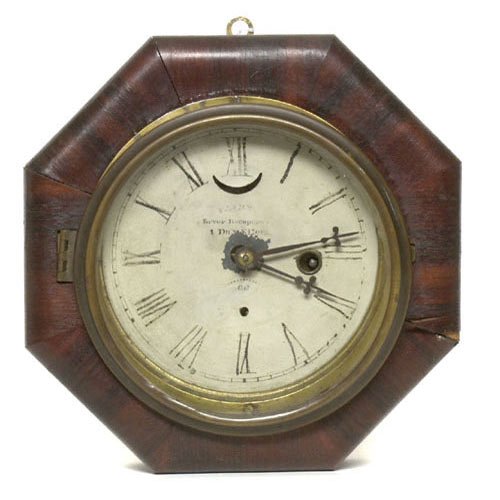E.N. Welch Forestville Ct. Marine Wall Clock, — Antique Clocks Price Guide