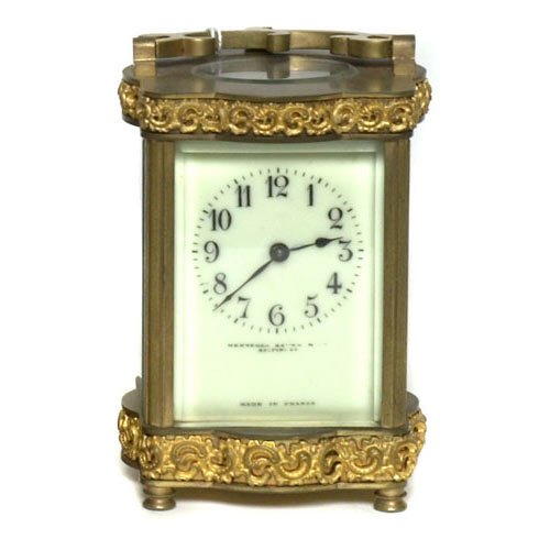 Henneger, Bates Carriage Clock, — Antique Clocks Price Guide